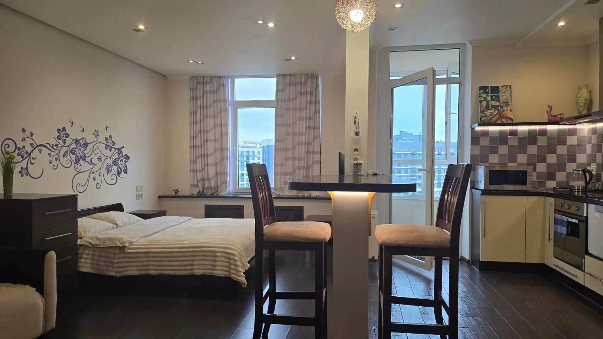 Видові 1К-2К Апартаменти 11,15, 23 Поверхи Kyiv Apartment